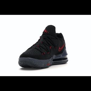 Nike LeBron 17 low Black Red Dark Grey